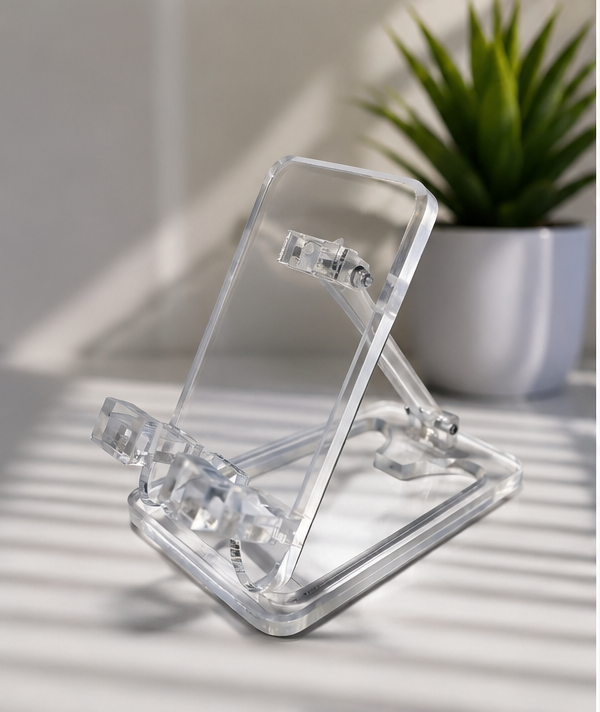 Portable Transparent Acrylic Mobile & Tablet Stand