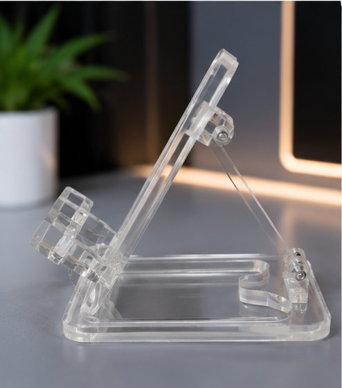 Portable Transparent Acrylic Mobile & Tablet Stand